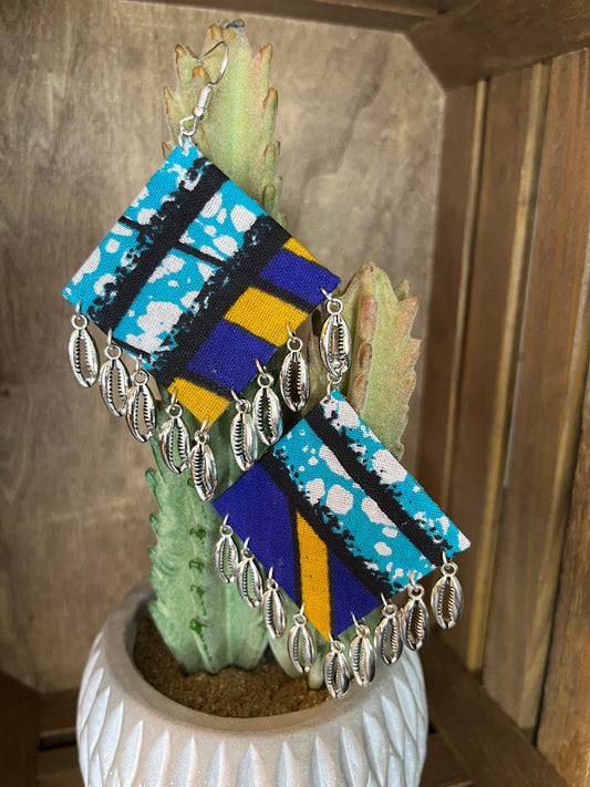 Abstract Fabric Earrings